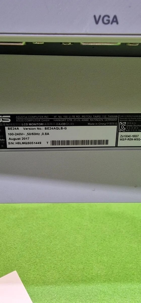 Monitor de negocio ASUS BE24AQLB 24, 1" - Oportunexa