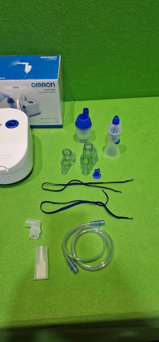 OMRON X102 Total Nebulizador para niños y adultos con lavado nasal 2 en 1 - Oportunexa