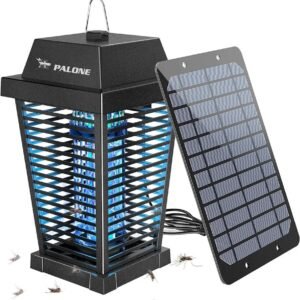 PALONE Exterminador de insectos solar de 4500 V eléctrico para exteriores - Oportunexa