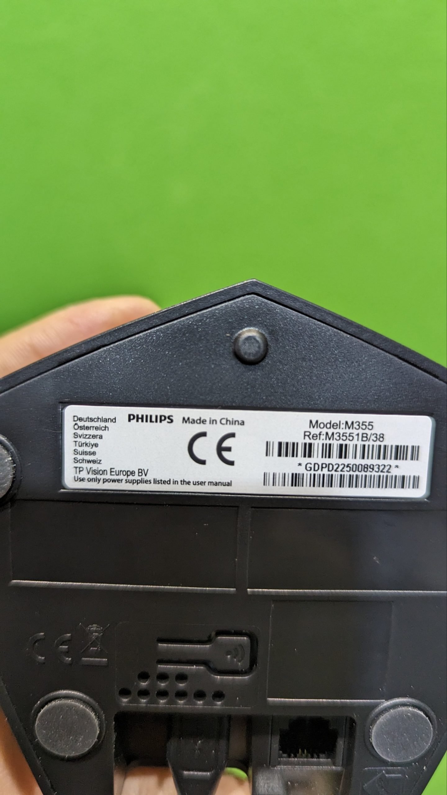 Philips Linea V DECT Design M3551B/38 - Teléfono inalámbrico con contestador automático (Pantalla de 1, 8" y Sonido HQ) - Oportunexa