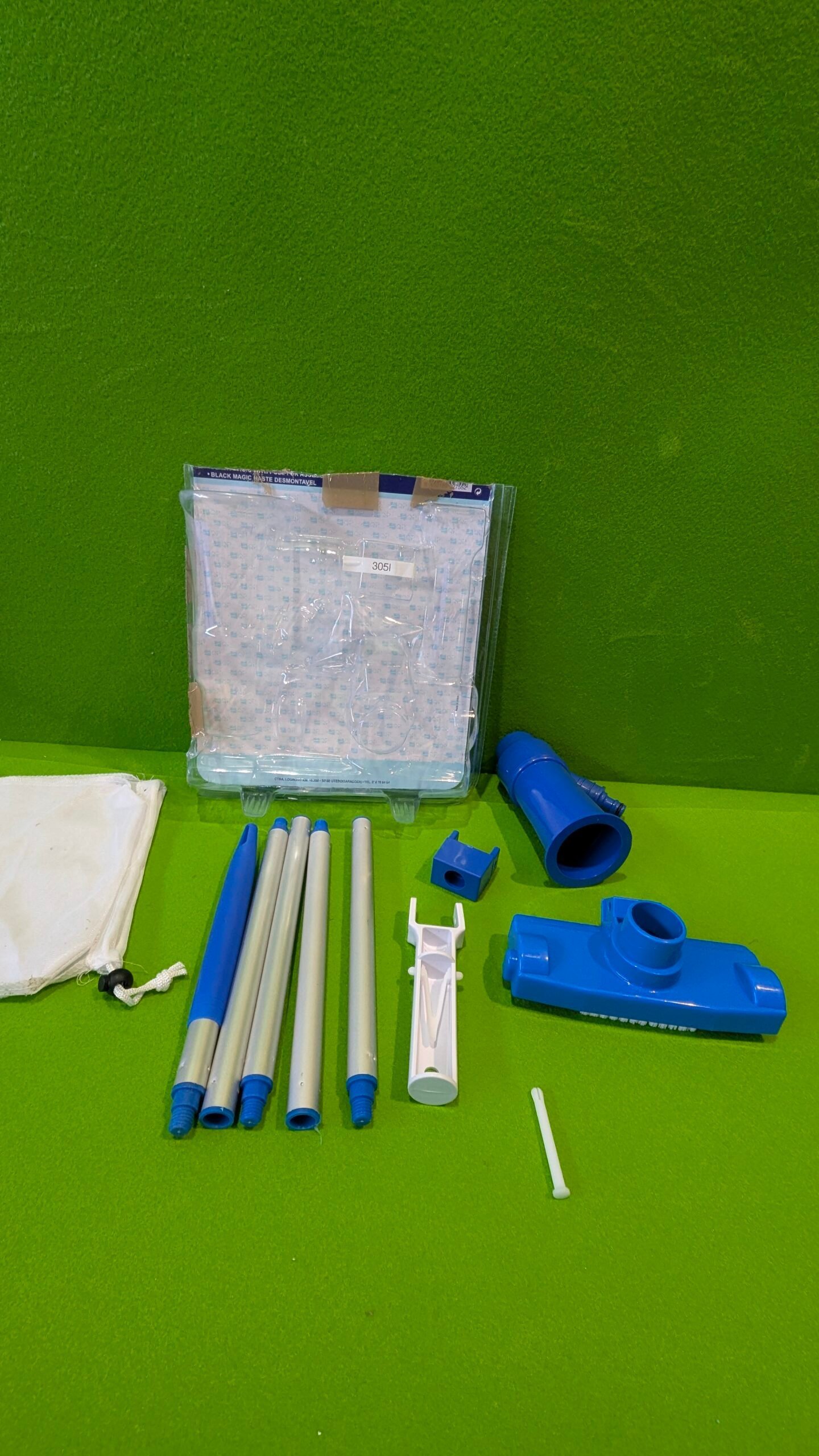 Productos QP Limpiafondos con pértiga desmontable Falta una pieza - Oportunexa