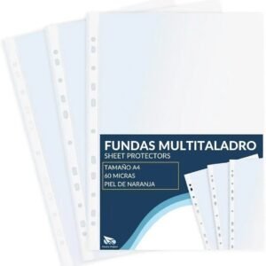Raylu Paper Fundas multitaladro de polipropileno - Oportunexa