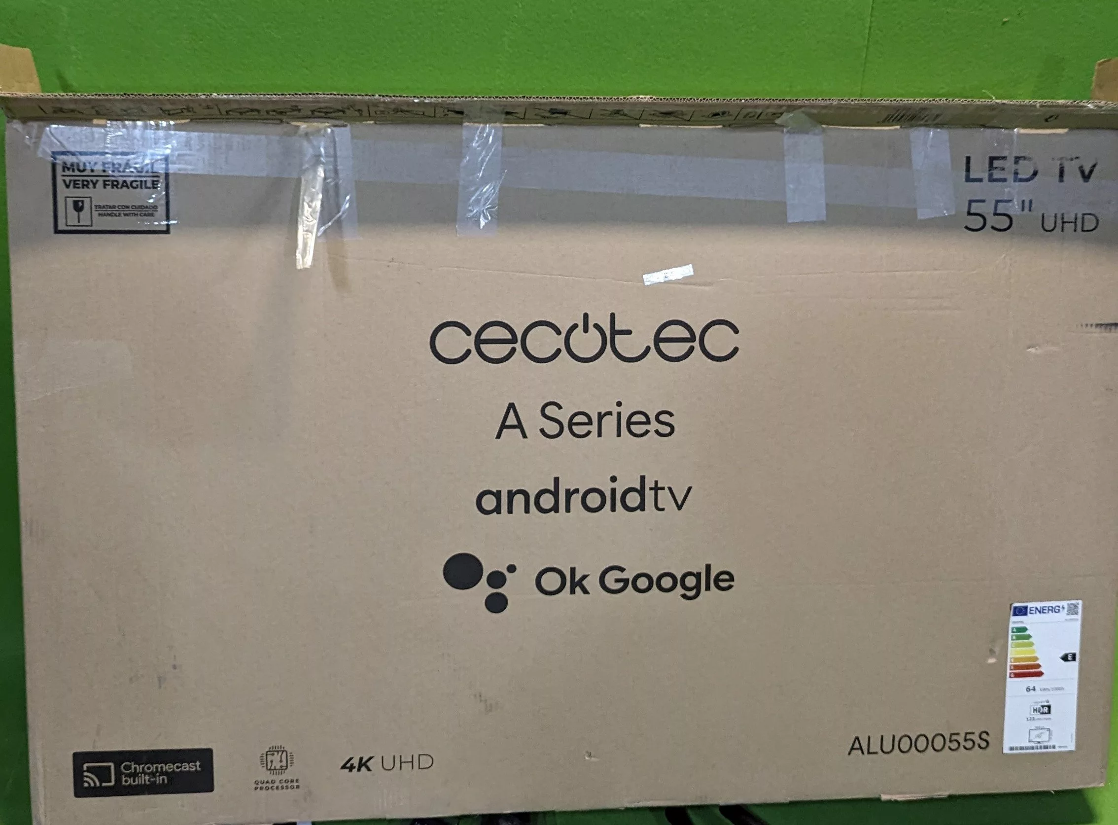 Cecotec Televisor LED 55" Smart TV - para repuestos o reparación - Oportunexa
