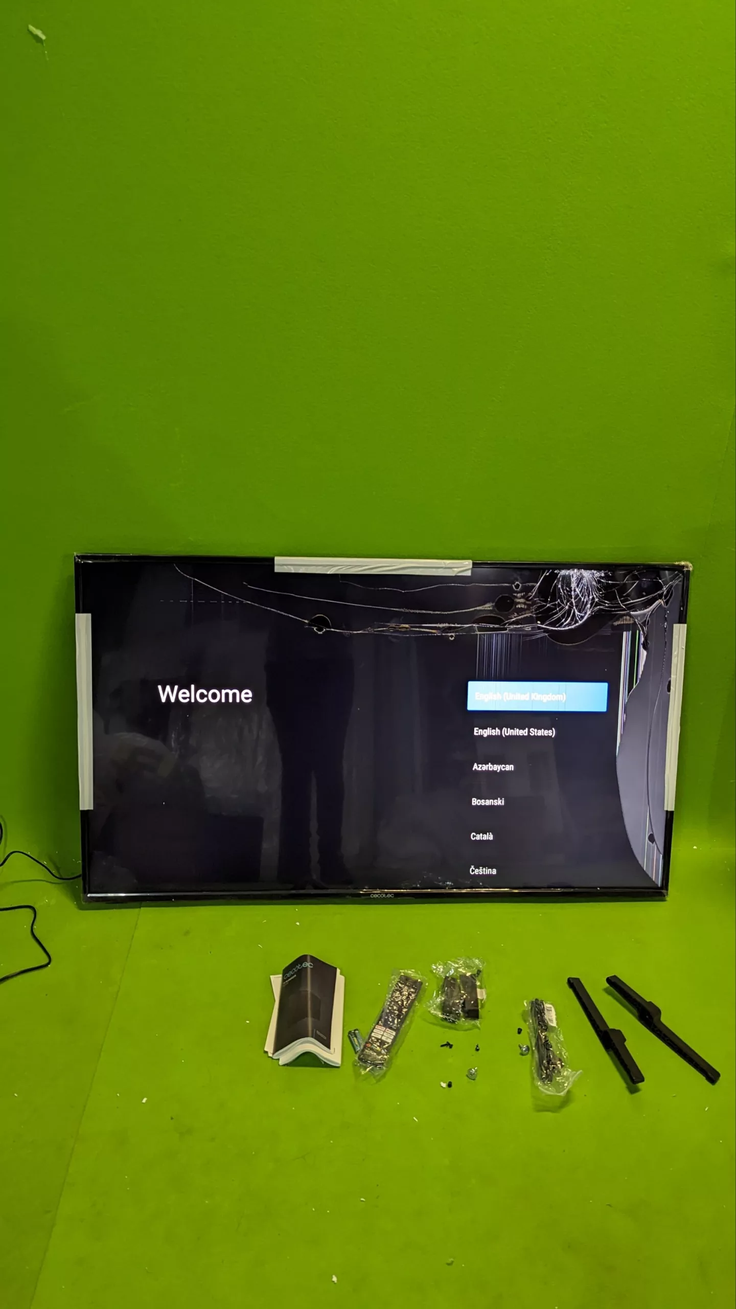 Cecotec Televisor LED 55" Smart TV - para repuestos o reparación - Oportunexa