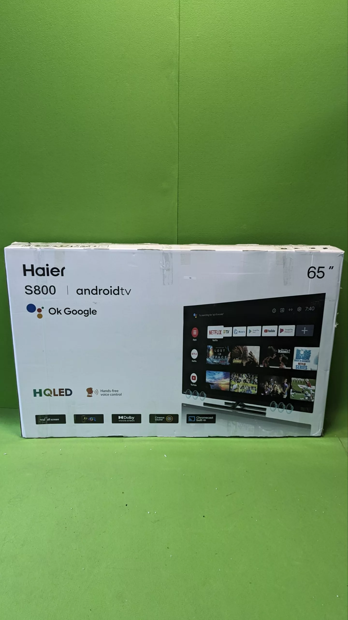 Haier HQLED 4K UHD 65" Smart TV - para repuestos o reparación - Oportunexa