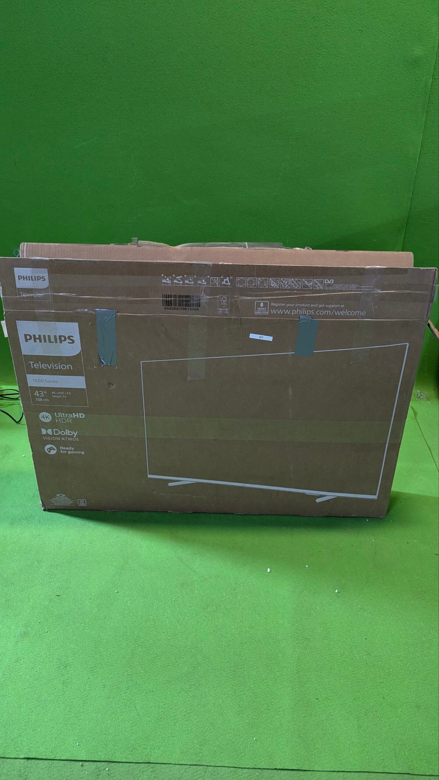 Philips Smart 4K TV|PUS7608 43 Pulgadas - para repuestos o reparación - Oportunexa