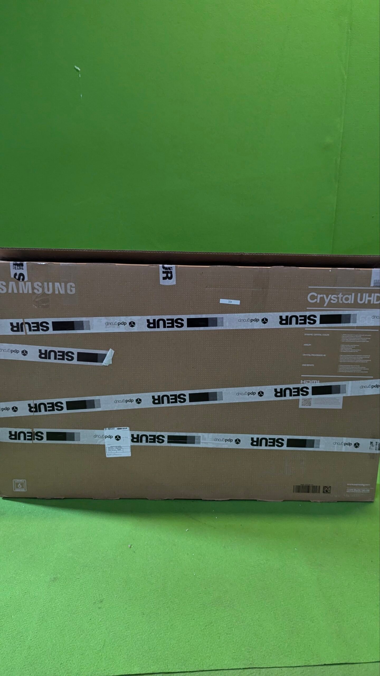 Samsung 4K UHD 2021 50AU8005- Smart TV de 50" - para repuestos o reparación - Oportunexa
