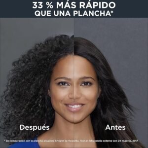 Rowenta Cepillo alisador Power Straight CF5820F0 para cabello muy rizado - Oportunexa