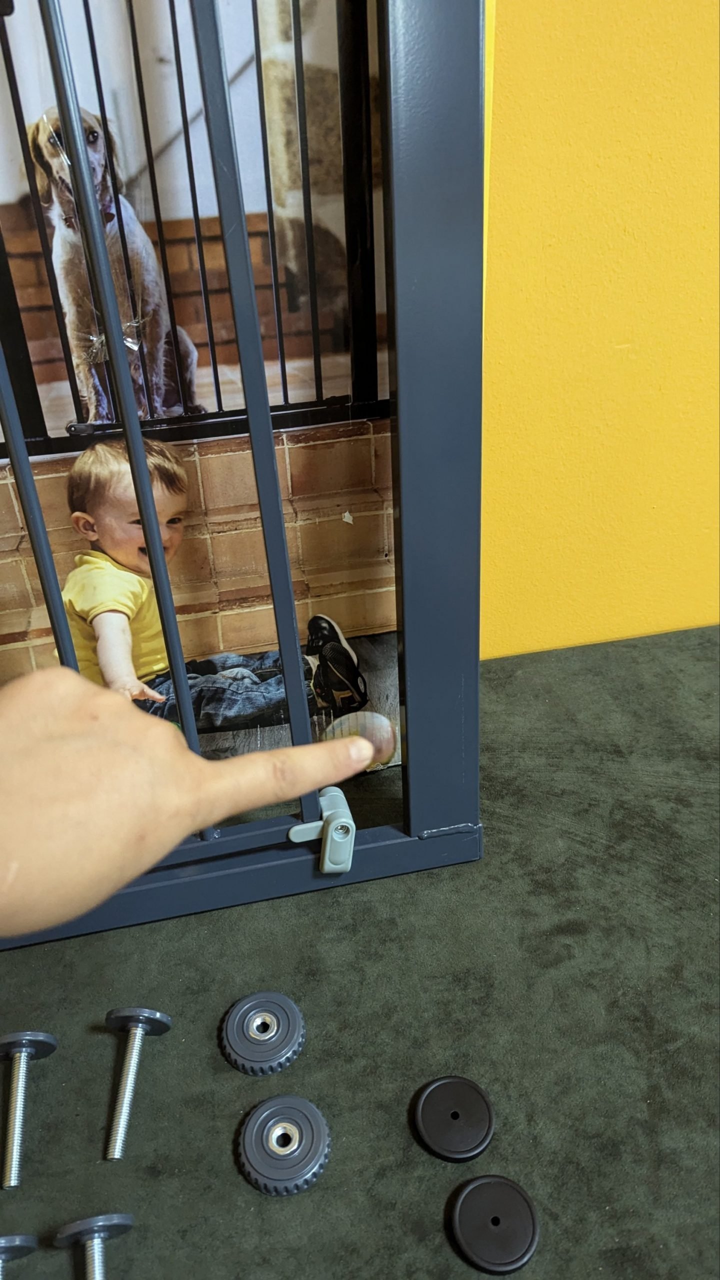 Safety 1st Puerta de seguridad para bebés negra - Oportunexa
