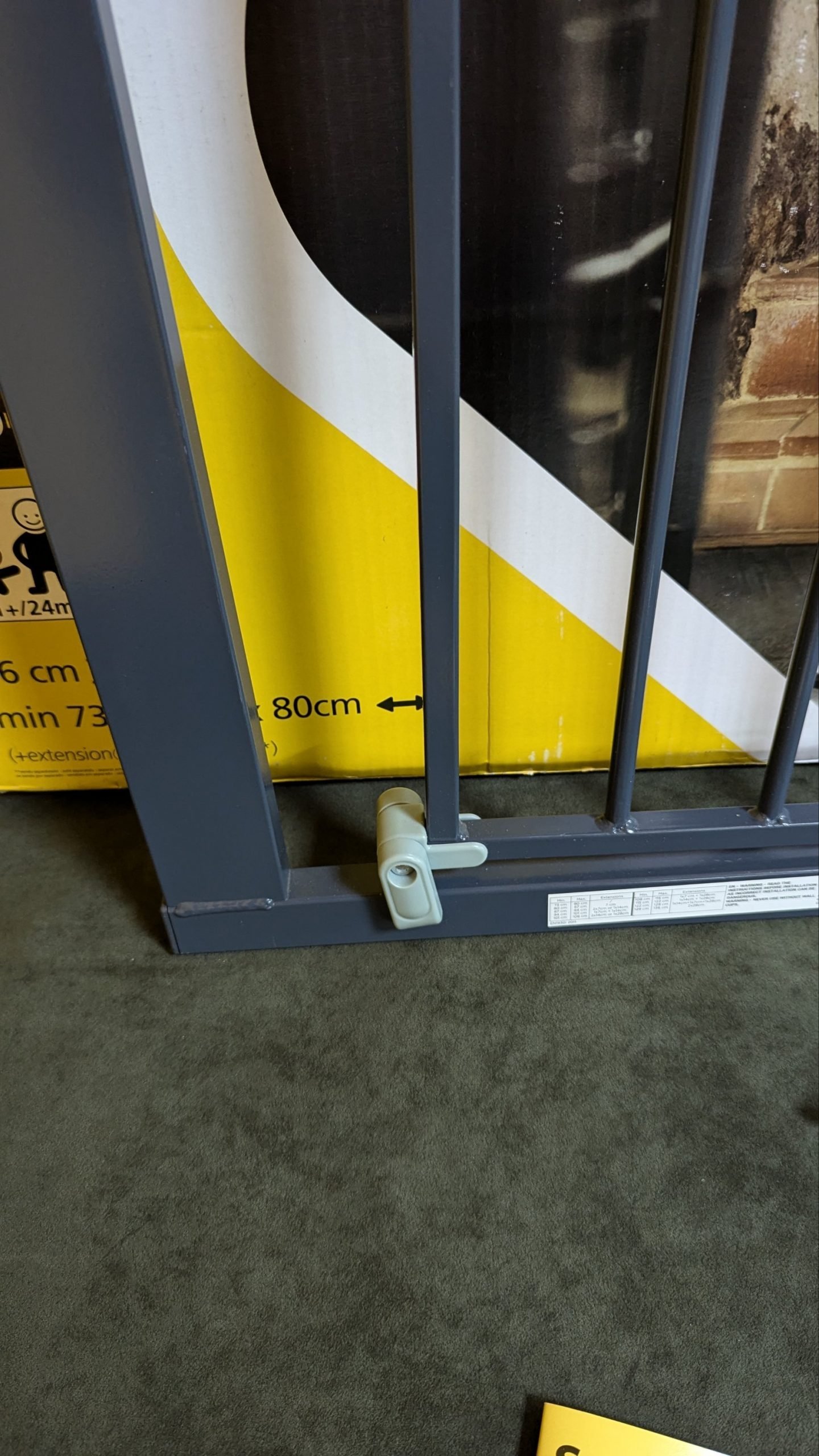 Safety 1st Puerta de seguridad para bebés negra - Oportunexa