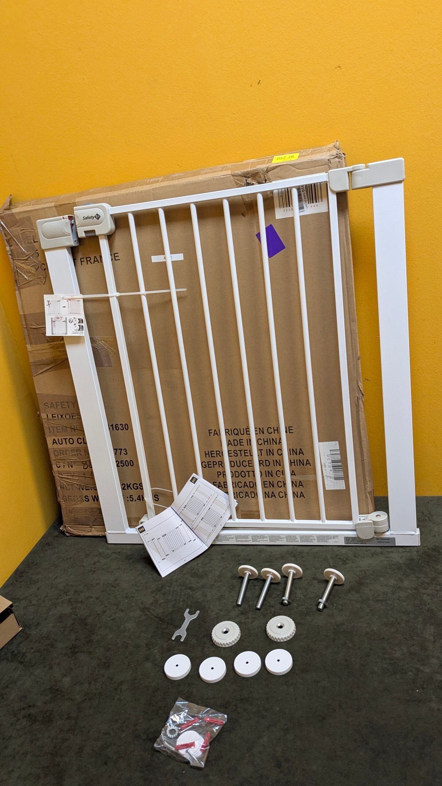 Safety 1st Wallfix Barrera de seguridad extensible para escaleras - Oportunexa