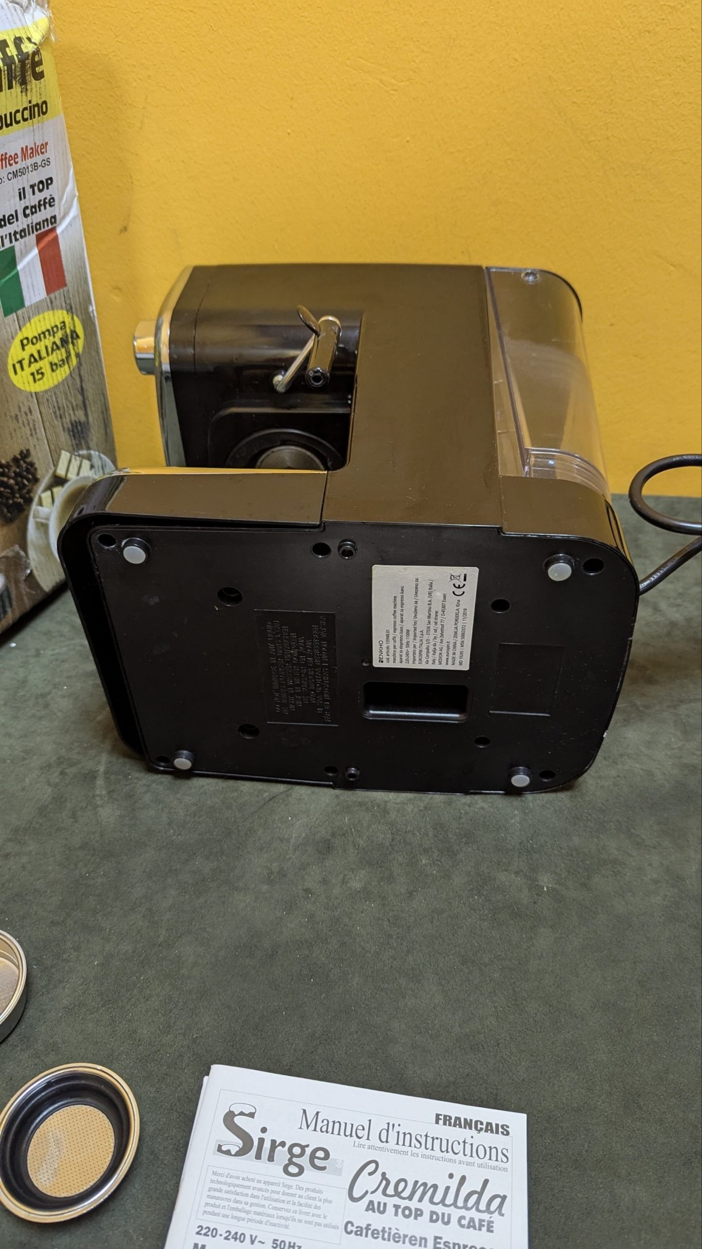 Sirge CREMILDA Cafetera Express para Espresso y Capuccino - Oportunexa