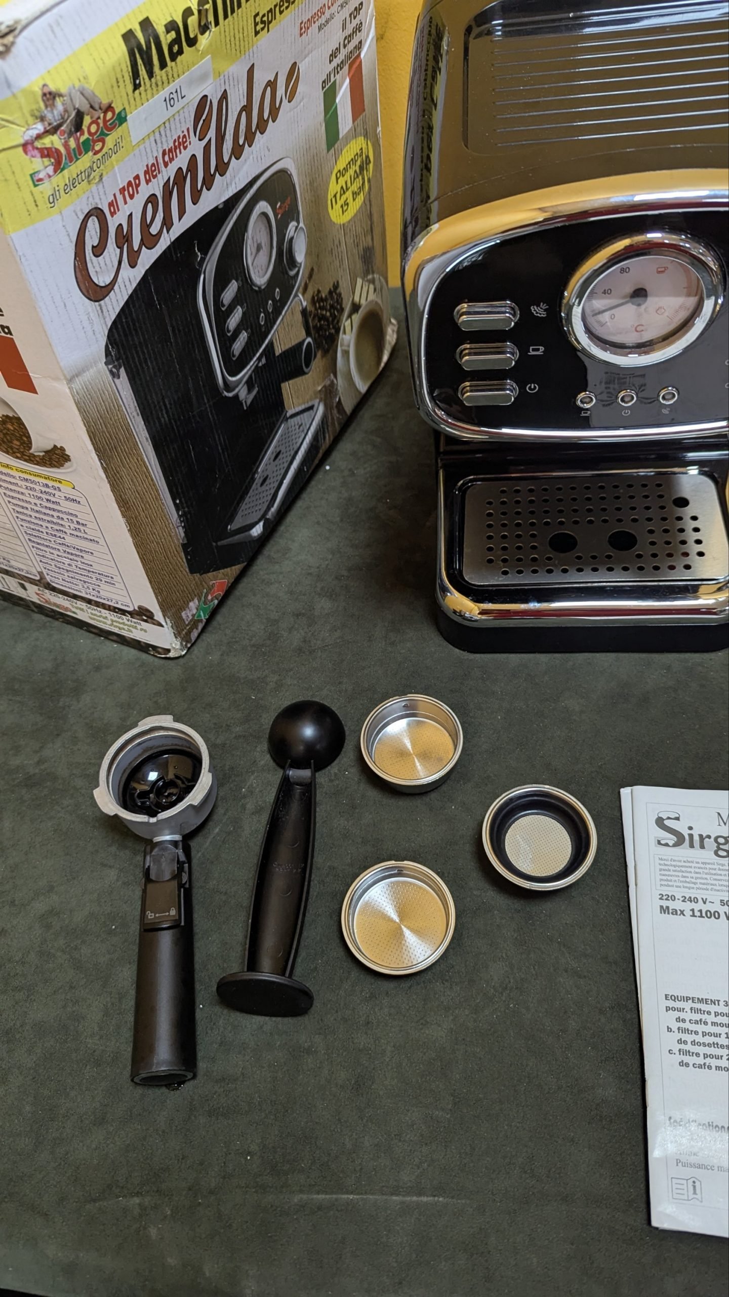 Sirge CREMILDA Cafetera Express para Espresso y Capuccino - Oportunexa