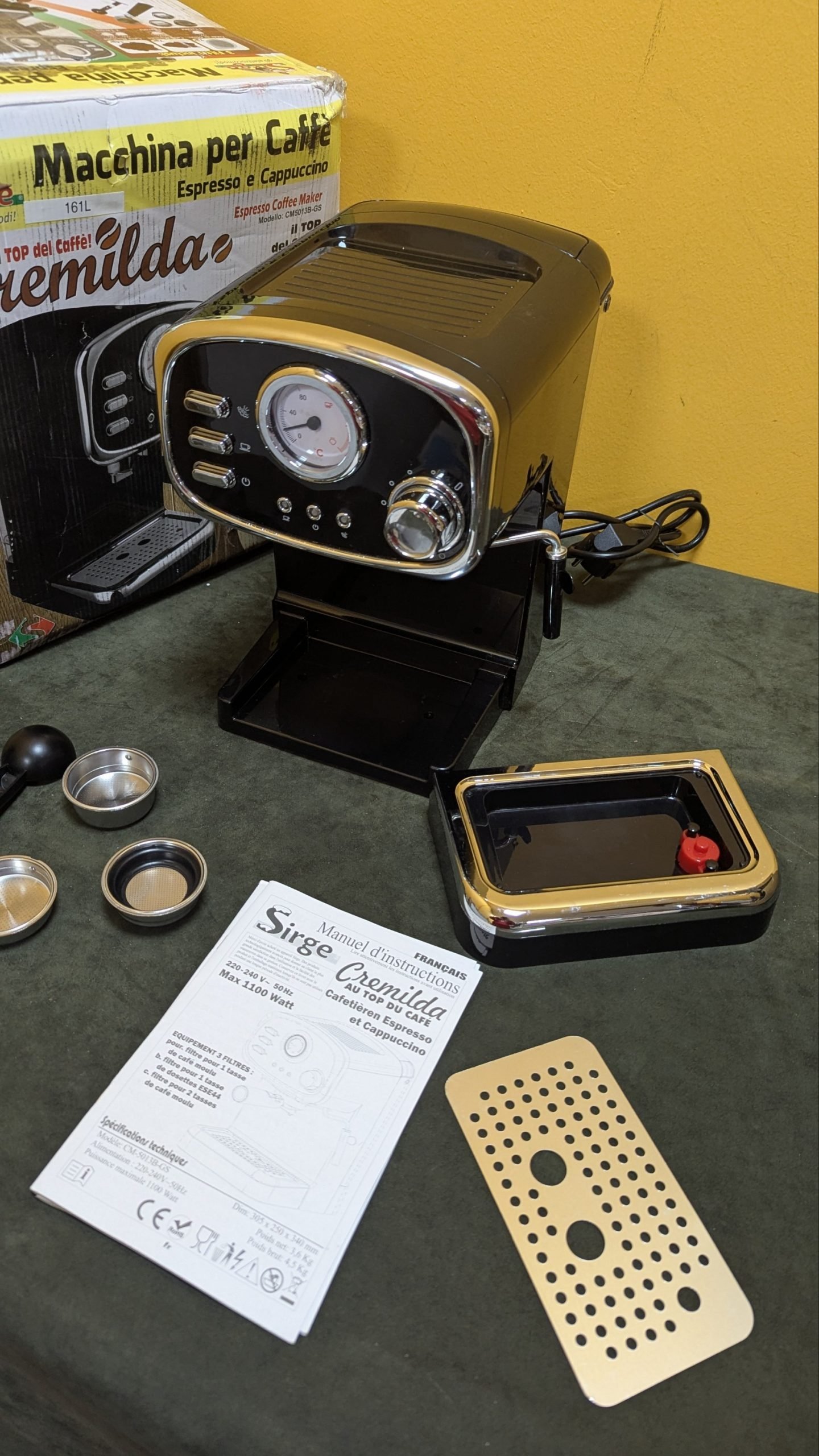 Sirge CREMILDA Cafetera Express para Espresso y Capuccino - Oportunexa