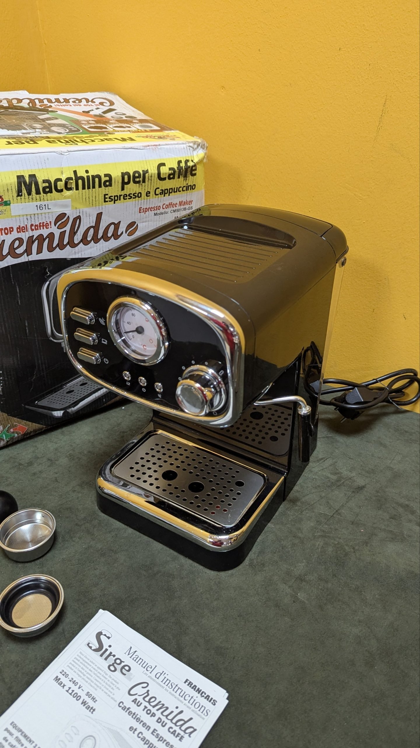 Sirge CREMILDA Cafetera Express para Espresso y Capuccino - Oportunexa