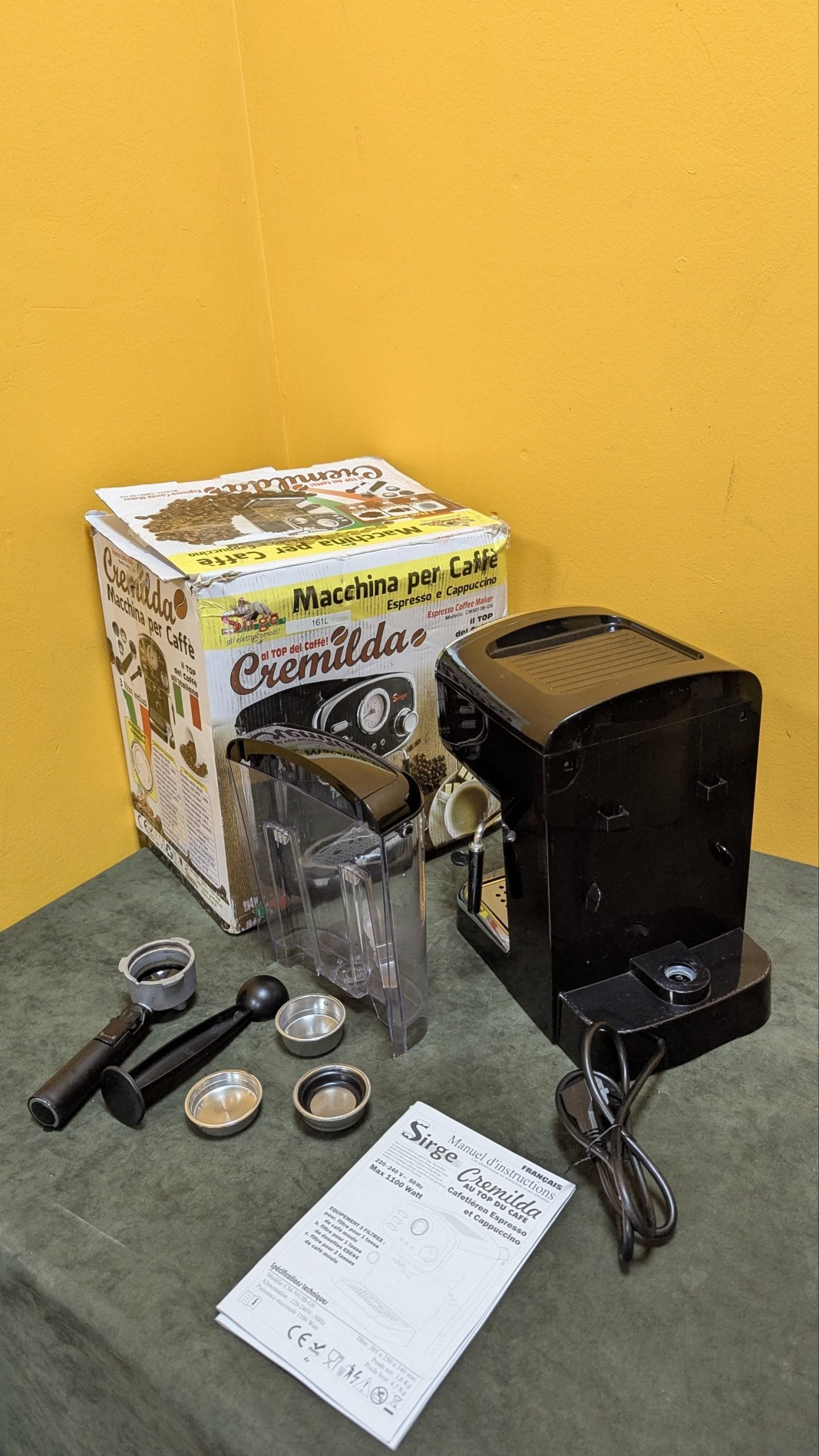 Sirge CREMILDA Cafetera Express para Espresso y Capuccino - Oportunexa