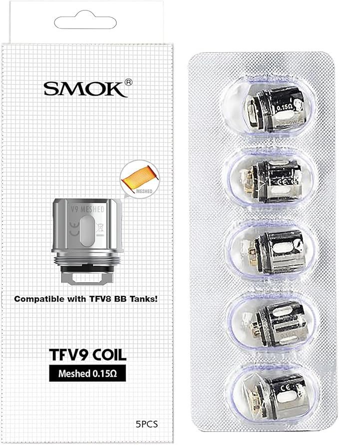 SMOK TFV9 Coil 0.15ohm Mesh Coil para TFV9 Tank - Oportunexa