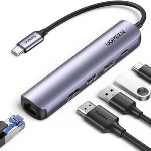 UGREEN Hub USB C HDMI 4K 5 En 1 Adaptador Tipo C - Oportunexa