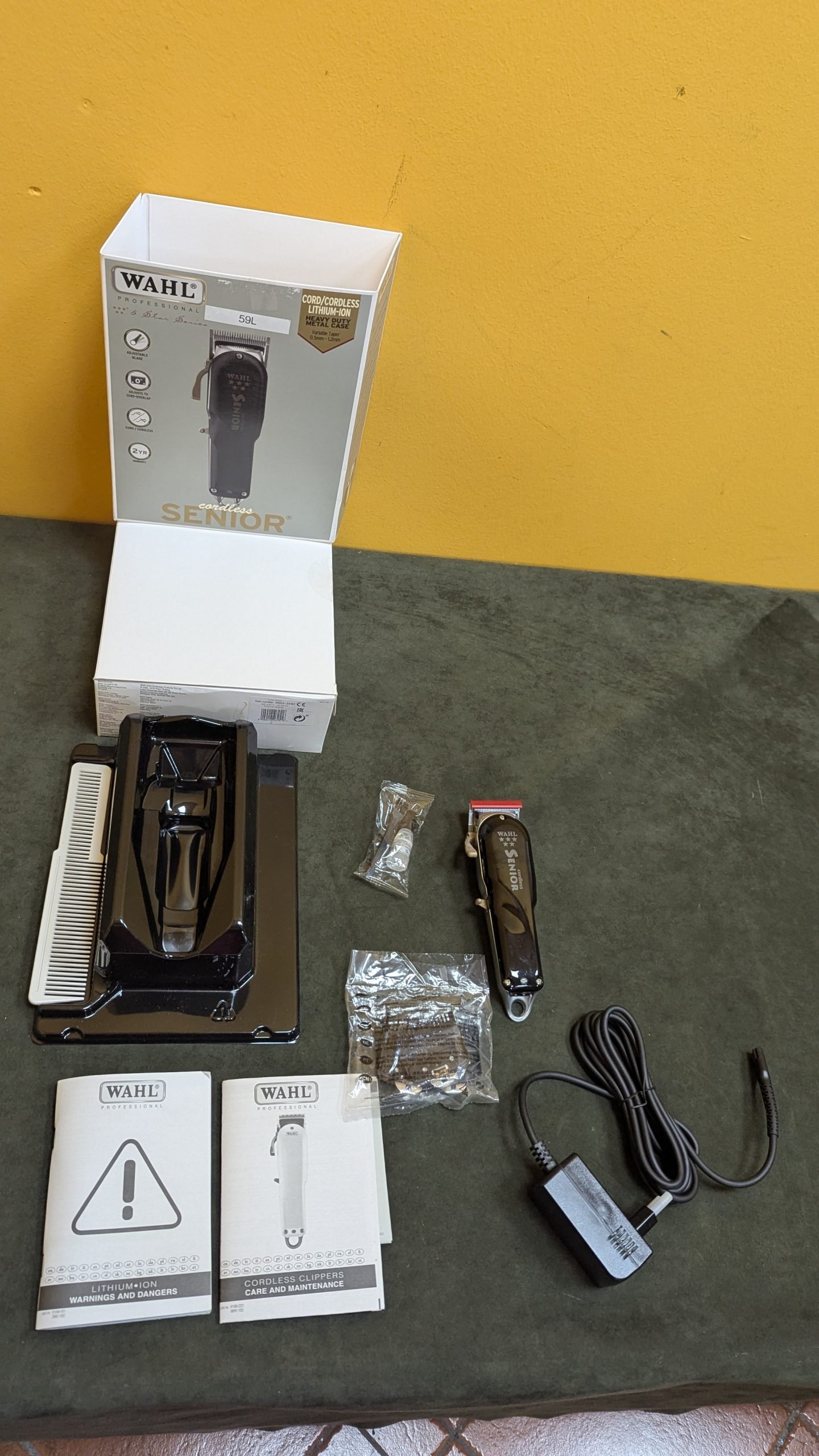 Wahl Cordless Senior - Cortapelos Profesional - Uso con/sin Cable - Oportunexa